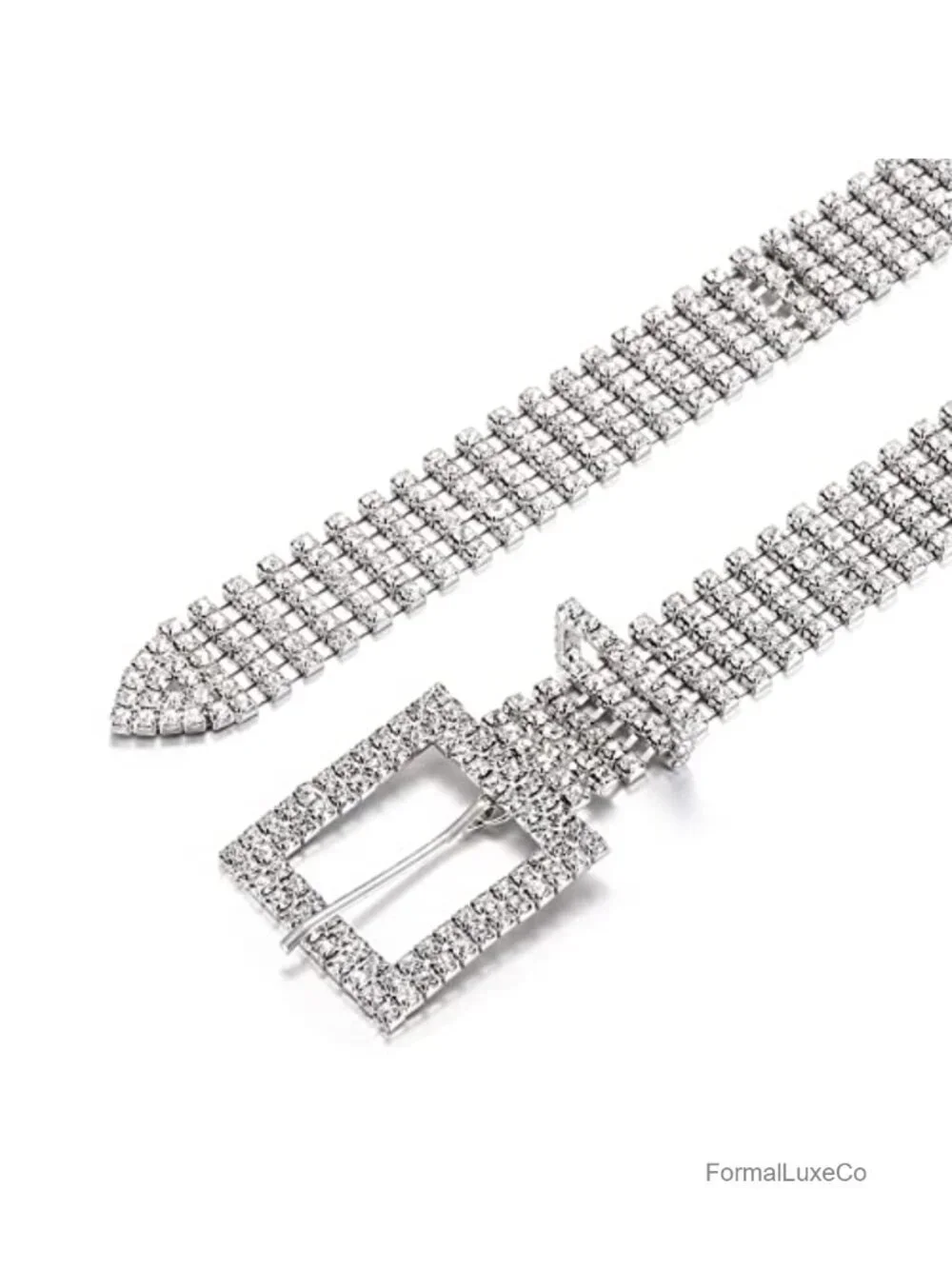 Crystal Rhinestone Waist Belt for Women Bling Dress Belts